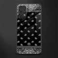 paisley black back phone cover | glass case for samsung galaxy a13 4g