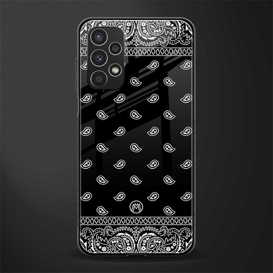 paisley black back phone cover | glass case for samsung galaxy a13 4g