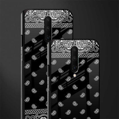 paisley black glass case for oneplus 7 pro image-2