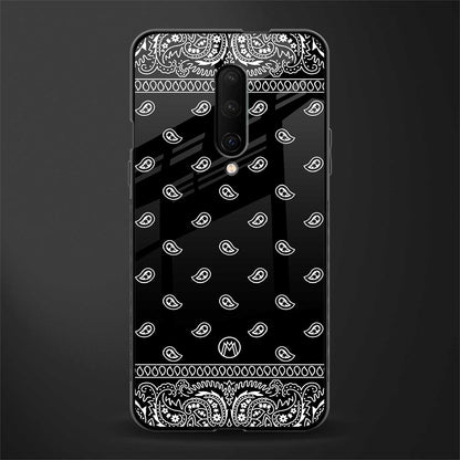 paisley black glass case for oneplus 7 pro image