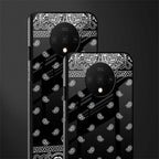 paisley black glass case for oneplus 7t image-2