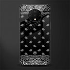 paisley black glass case for oneplus 7t image