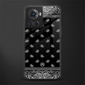 paisley black back phone cover | glass case for oneplus 10r 5g