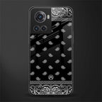 paisley black back phone cover | glass case for oneplus 10r 5g