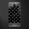 paisley black glass case for oneplus 7 image
