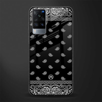 paisley black glass case for vivo x60 image