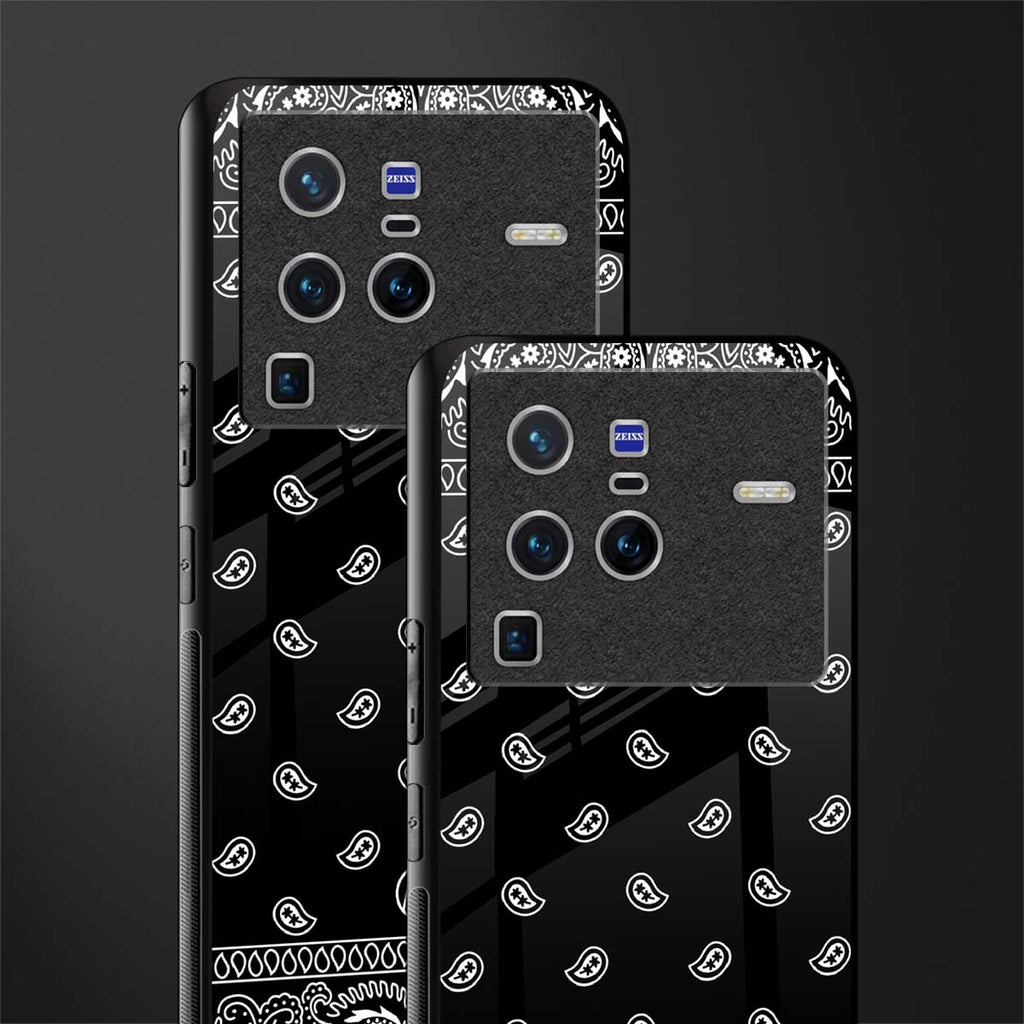 paisley black glass case for vivo x80 pro 5g image-2