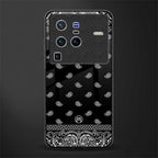 paisley black glass case for vivo x80 pro 5g image