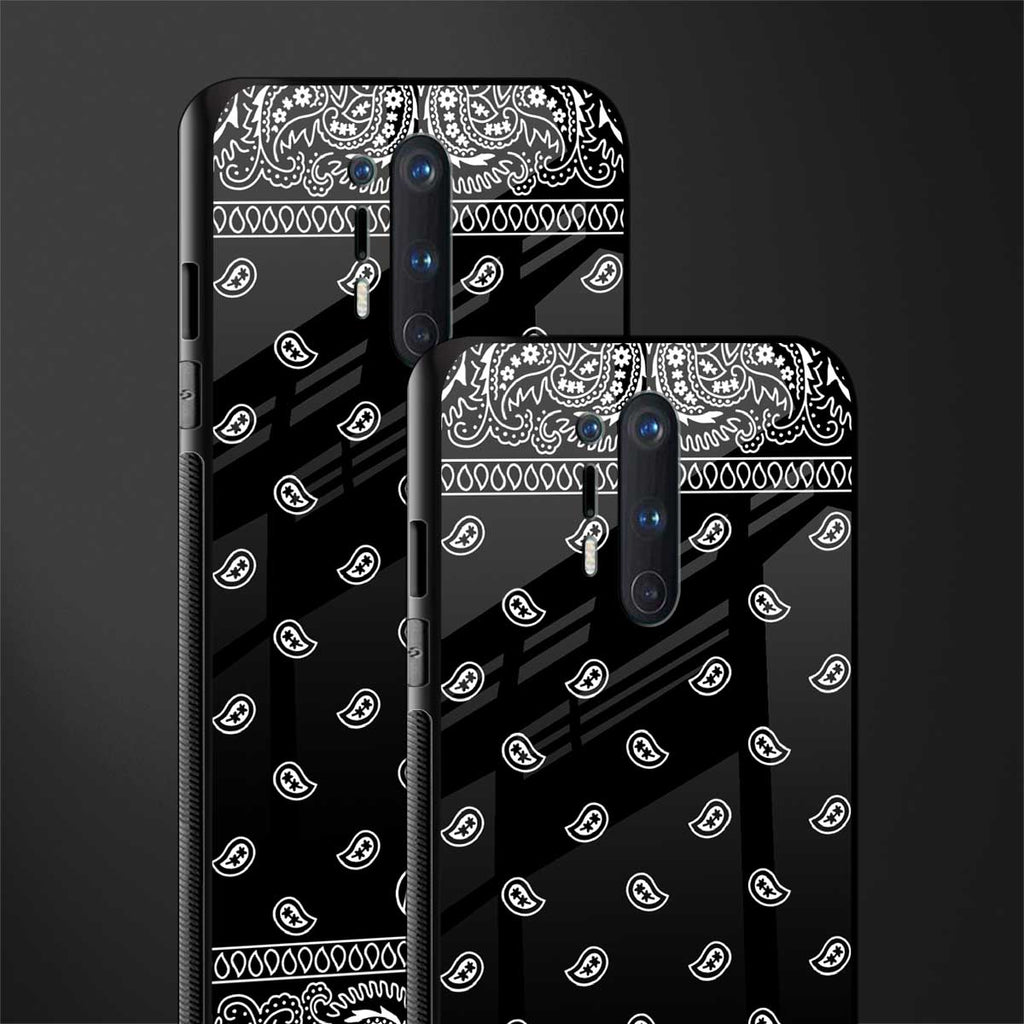 paisley black glass case for oneplus 8 pro image-2