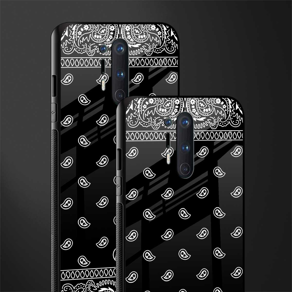 paisley black glass case for oneplus 8 pro image-2