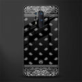 paisley black glass case for oneplus 8 pro image