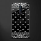 paisley black glass case for oneplus 8 pro image