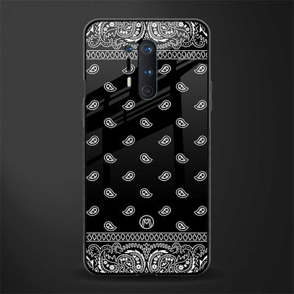 paisley black glass case for oneplus 8 pro image