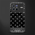 paisley black glass case for vivo x80 image