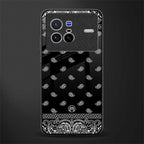 paisley black glass case for vivo x80 image