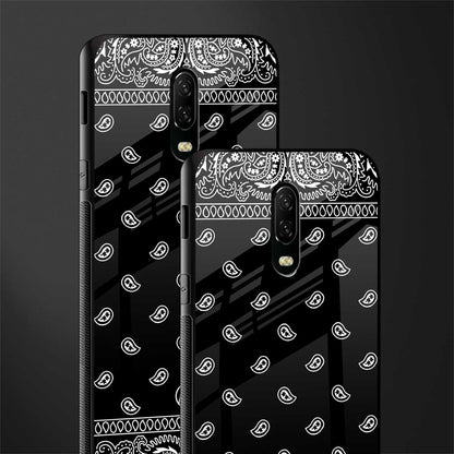 paisley black glass case for oneplus 6t image-2