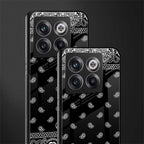 paisley black back phone cover | glass case for oneplus 10t