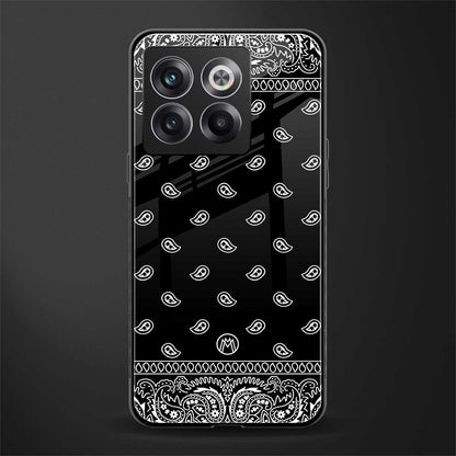 paisley black back phone cover | glass case for oneplus 10t