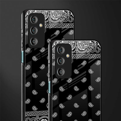 paisley black back phone cover | glass case for samsung galaxy f23 5g