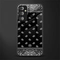 paisley black back phone cover | glass case for samsung galaxy f23 5g