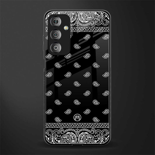 paisley black back phone cover | glass case for samsung galaxy f23 5g