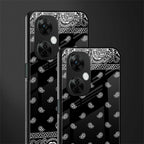paisley black back phone cover | glass case for oneplus nord ce 3 lite