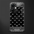paisley black back phone cover | glass case for oneplus nord ce 3 lite