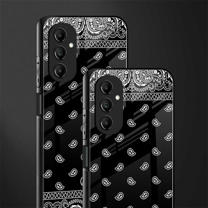 paisley black back phone cover | glass case for samsung galaxy a14 5g