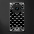 paisley black back phone cover | glass case for realme 11 pro 5g