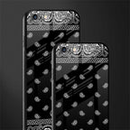 paisley black glass case for iphone 6 plus image-2