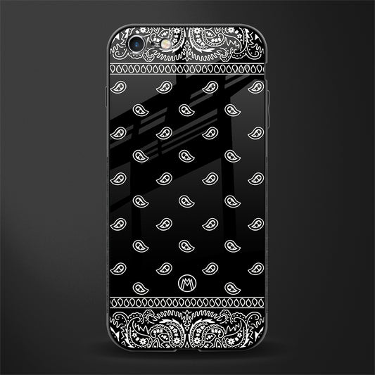paisley black glass case for iphone 6 plus image