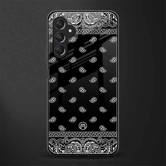paisley black back phone cover | glass case for samsun galaxy a24 4g