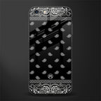 paisley black glass case for iphone 6 image