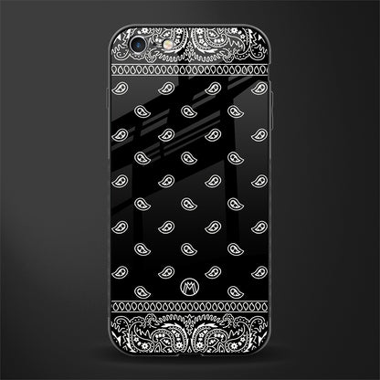 paisley black glass case for iphone 6 image