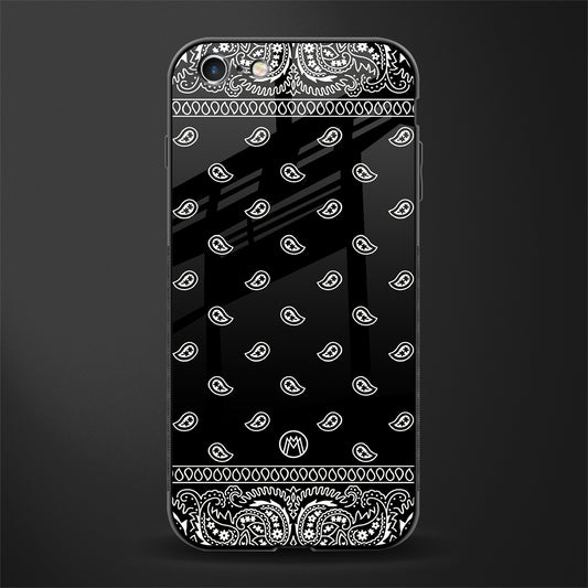 paisley black glass case for iphone 6 image