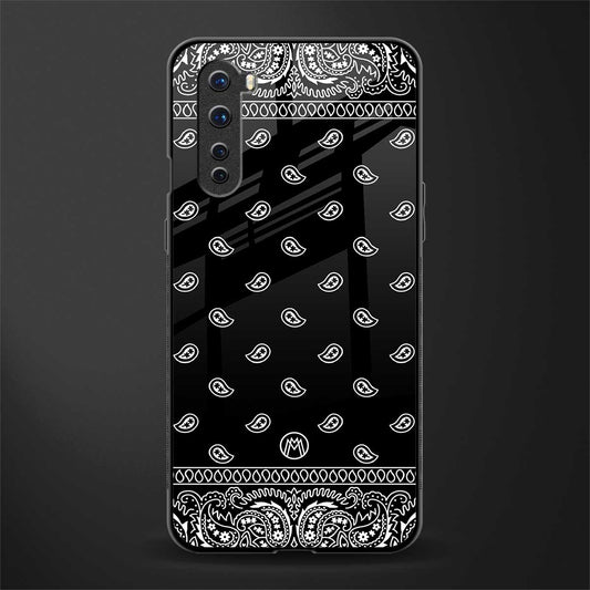 paisley black glass case for oneplus nord ac2001 image