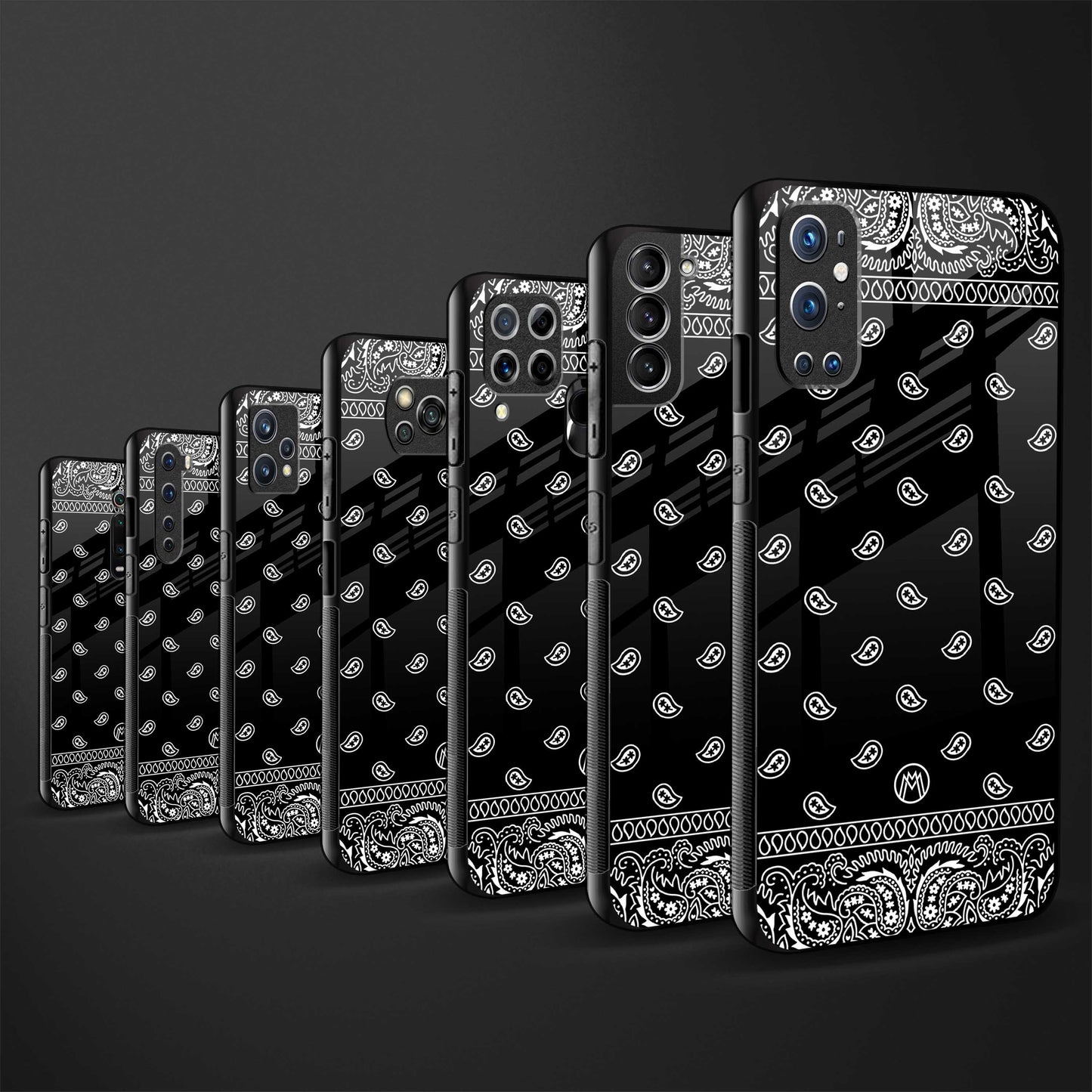 paisley black glass case for realme xt image-3