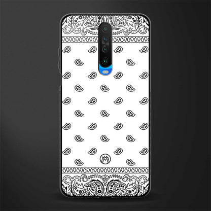 paisley white glass case for poco x2 image