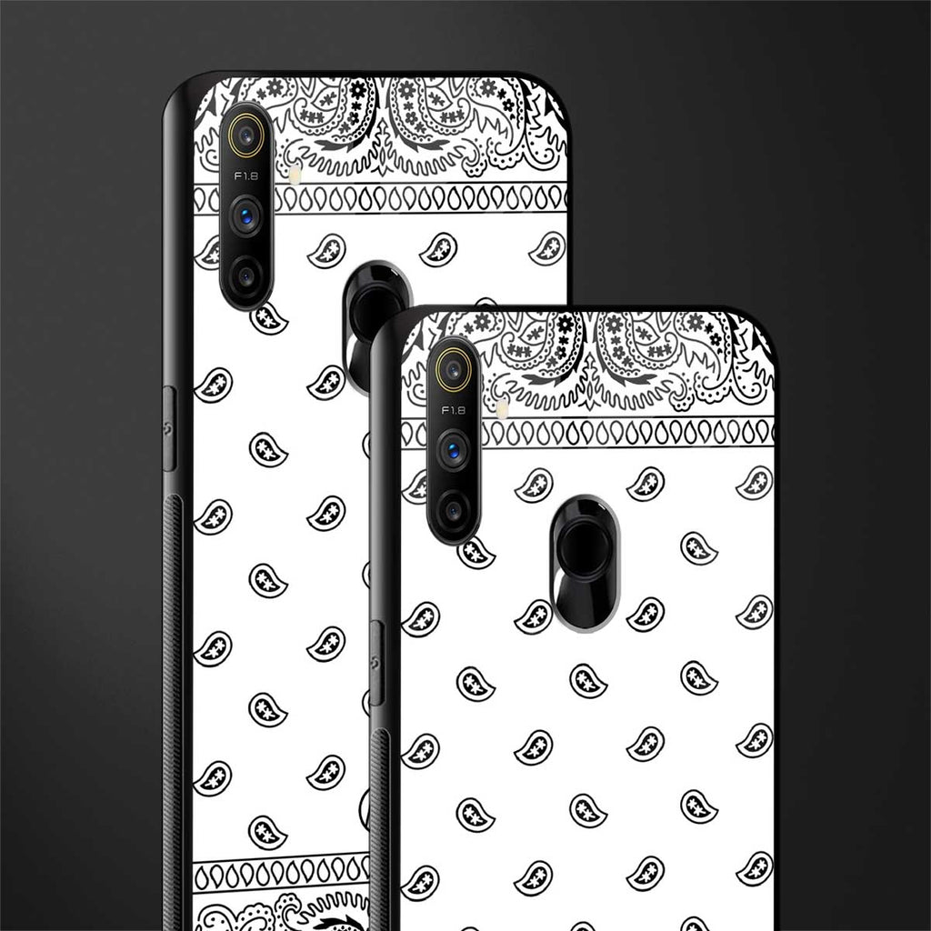 paisley white glass case for realme narzo 10a image-2