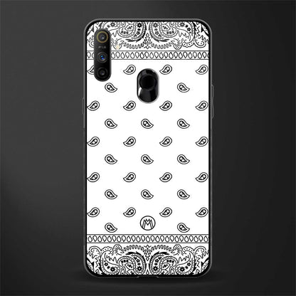 paisley white glass case for realme narzo 10a image