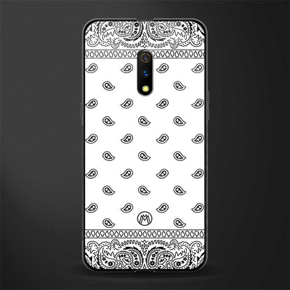 paisley white glass case for realme x image