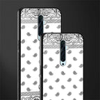 paisley white glass case for oppo reno 2f image-2