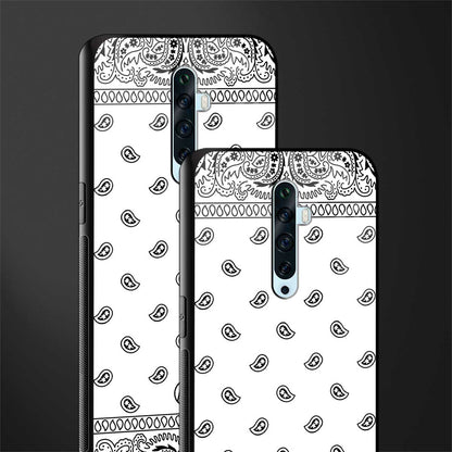 paisley white glass case for oppo reno 2f image-2