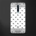 paisley white glass case for oppo reno 2f image