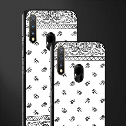 paisley white glass case for vivo u20 image-2