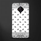 paisley white glass case for vivo s1 pro image