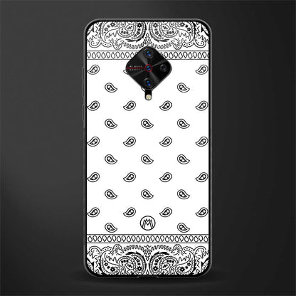 paisley white glass case for vivo s1 pro image