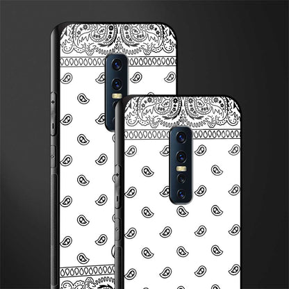 paisley white glass case for vivo v17 pro image-2