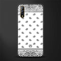 paisley white glass case for vivo s1 image