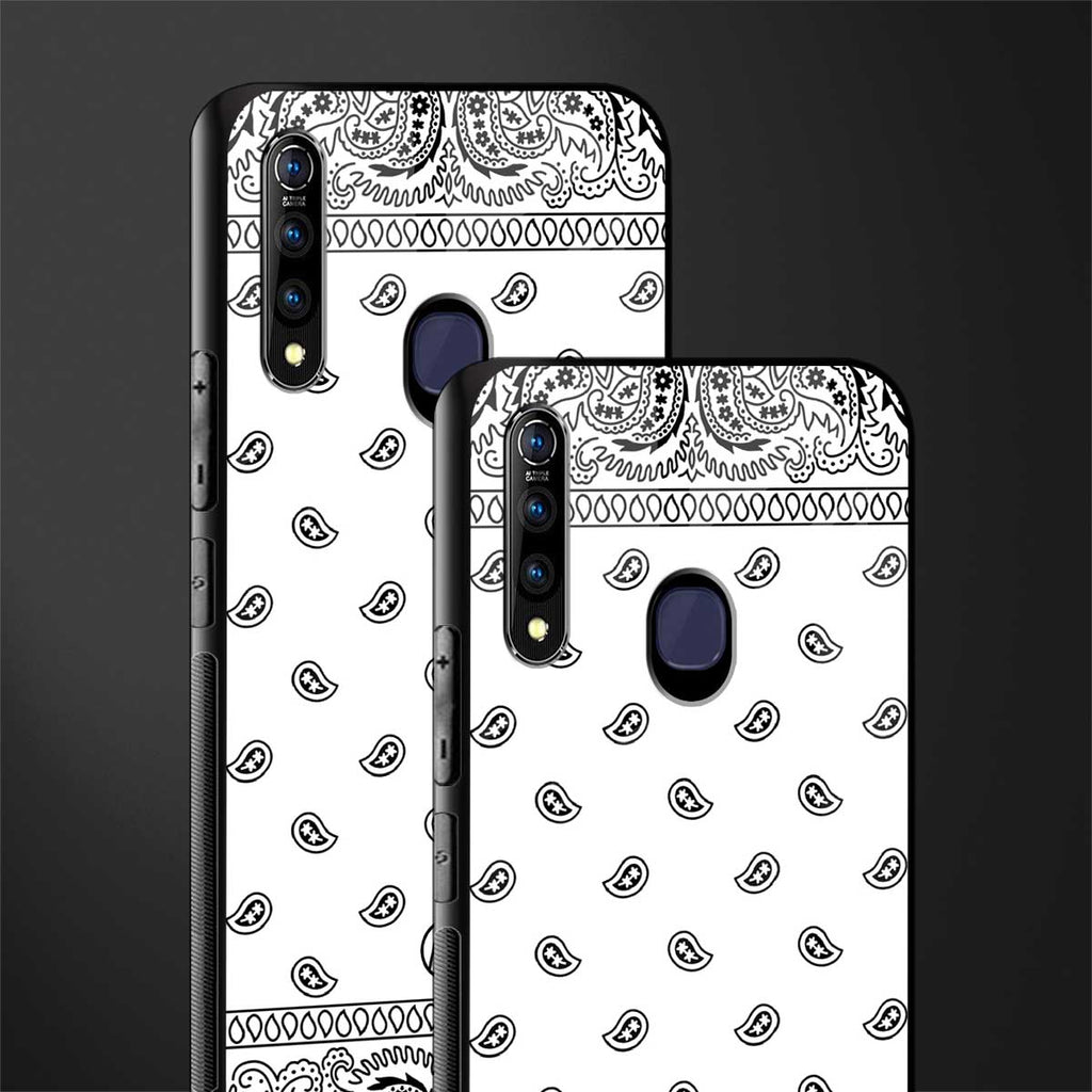 paisley white glass case for vivo z1 pro image-2